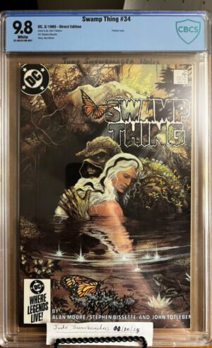 Swamp Thing #34 9.8 CBCS KEY: Physical relations between Swamp Thing & Abigail Arcane!!