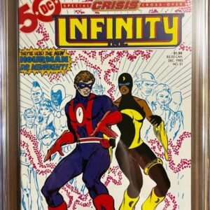 Infinity Inc. #21 9.8 CGC KEY: Early McFarlane Cover! 1st app of the second Hourman & Dr. Midnight