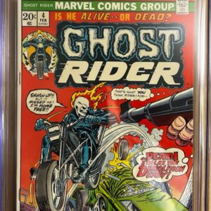 Ghost Rider #4 9.8 CGC KEY: VHTF/Rare 3rd full app of Son of Satan!