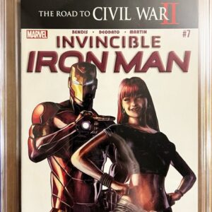 Invincible Iron Man #7 9.8 CGC (Vol 2) KEY: 1st cameo app of Riri Williams!