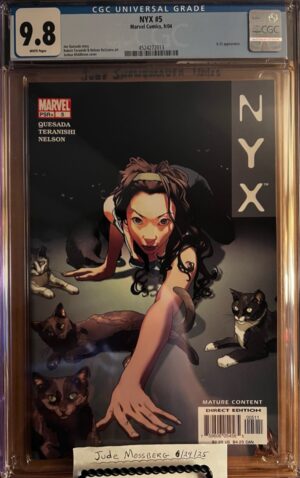 NYX # 9.8 CGC KEY: 3rd app of X-23, Laura Kinney!