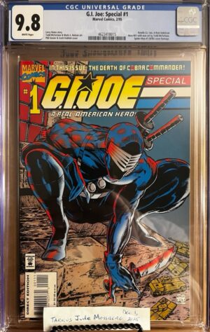 G.I. Joe Special #1 9.8 CGC KEY: Todd McFarlane art/Spider-Man #1 Homage (1990)