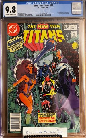 New Teen Titans #23 9.8 CGC NEWSSTAND! KEY: - 1st app of Adrian Chase, later becomes Vigilante!